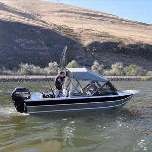قارب صيد رياضي كهربائي من الألومنيوم بالكامل لحام مع زجاج أمامي مثبت بحالة جديدة للترفيه نوع وقود الديزل - Product Image 6