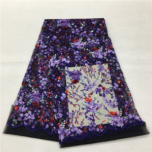 Multicolor doble lentejuelas tela de terciopelo claro encaje azul tela de encaje francés polaco hombre tela de encaje <span class=keywords><strong>2020</strong></span> - Product Image 1