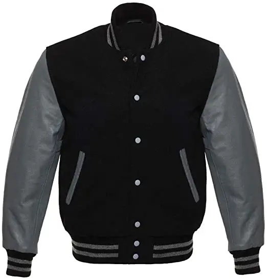 new model polyester varisty jacket men jacket high quality jacket1