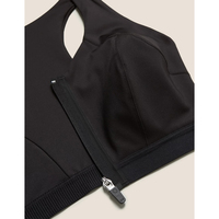 Soutien-gorge de sport personnalisé pour femme, idéal pour le yoga, le fitness, le jogging, avec fermeture éclair frontale, en dentelle, orné de strass et d'un nœud, à bonnets couvrants et armatures, collection été