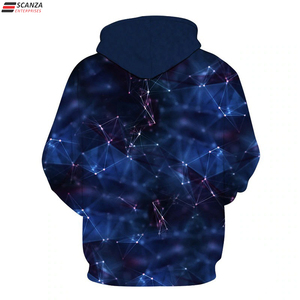 100% algodón poliéster personalizado invierno térmico impreso 3D bordado Diseño hombres Sudadera con capucha de alta calidad en blanco cuello con capucha invierno - Product Image 6