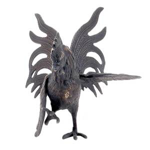 Estatua de latón antiguo hecha a mano, escultura de gallo de lucha, pollo, estatua, decoración, artículos de regalo - Product Image 2