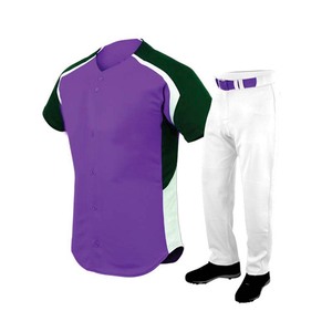 Baseball Uniforms <b>100</b>% <b>Polyester</b> Fabric Full Sublimation Breathable Quick Dry Elastic Waist Baseball Uniform Shirt Pant - Product Image 4