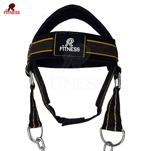 Arnés de Cabeza Ajustable de Cuero PU 2021 Antideslizante para Entrenamiento de Resistencia con Anillos en D Extra Resistentes y Cadena de Acero, Ajuste Cómodo - Product Image 1