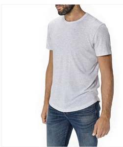 Vente en gros de t-shirts grande taille décontractés en coton pour hommes à manches courtes, coupe ajustée, jersey respirant, design vierge pour la personnalisation - Product Image 6