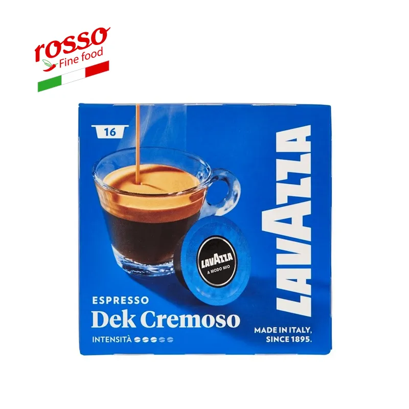 Lavazza decaffinato-Made in Italy a Modo Mio caffè Espresso Dek Cremoso 16 capsule 7.5G caffè macinato <0,5% Brix