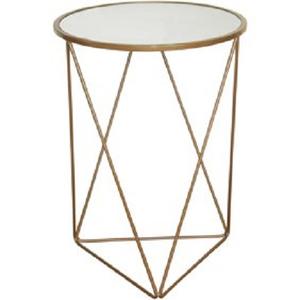 Mesa auxiliar de metal de bronce de diseño cuadrado moderno directo de fábrica India para sala de estar a precio económico - Product Image 5