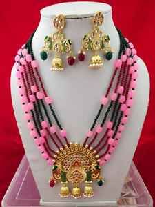 สร้อยคออัญมณี Moti Jaypuri ของแท้,ชุดเครื่องประดับ Moti ของแท้จากอินเดียสร้างในราคาต่ำสุด - Product Image 6