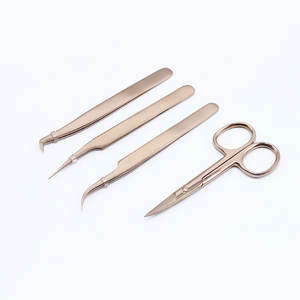 Emballage personnalisé professionnel nouveau volume classique pince à épiler d'extension de cils droite en acier inoxydable pour une utilisation des sourcils - Product Image 3