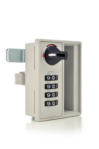 Small Premium High Quality Fashion White ABS Plastic Combination Lock Locker - Product Image 6