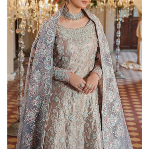 Venta al por mayor de vestidos casuales de moda de las mujeres personalizadas hasta el suelo de estilo paquistaní a un precio razonable - Product Image 6