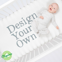 Draps de lit pour bébé de style américain à imprimé animal, 100% coton peigné de haute qualité, 200TC, certifiés GOTS