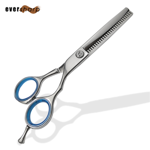 Ciseaux à effiler professionnels Eversharp en acier inoxydable, 32 dents, manche bleu, pour droitiers - Product Image 2