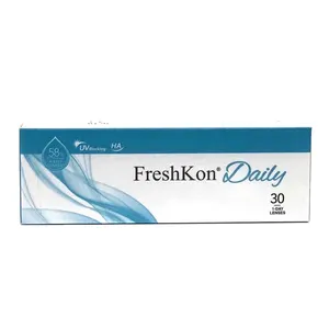 Wholesale clear brown contact lenses-FreshKon Daily Clear 30pcs disposable Soft contact lenses