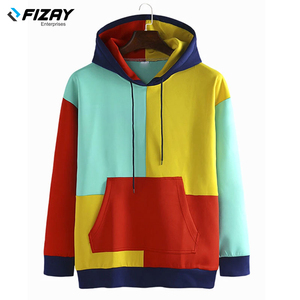 Sweat à capuche en coton surdimensionné de haute qualité pour hommes, vêtements de rue multicolores pour l'hiver, échantillon gratuit disponible - Product Image 2