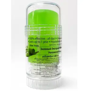 Best Supplier Fragrance Green Color Antiperspirant DEODORANT STICK ALOE VERA 120 G.(TUN-A120)