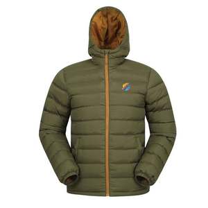 Custom Logo Men's Thick Padded Hooded Streetwear <b>Puffer</b> <b>Jacket</b> Warm Winter Polyester/Cotton High Quality - Product Image 1