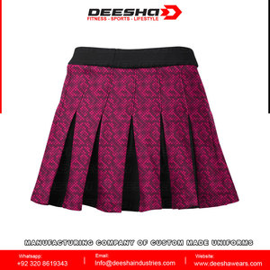 Vente en gros d'uniforme de pom-pom girl personnalisé unisexe en polyester jupe plissée design imprimé OEM service pour adultes taille XXXS pour l'école - Product Image 3