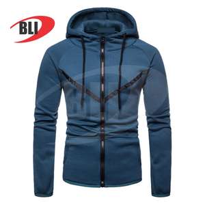 Derniers sweats à capuche en molleton 100% de haute qualité, coupe régulière, motif à carreaux, écologiques, fermeture éclair, logo personnalisé OEM, pour hommes, 2025 - Product Image 2