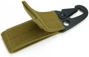 Mayorista Moda Mosquetón Nylon Ceremonial Llavero Color Sólido Negro Cerradura Llavero 2025 - Product Image 3