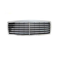 Calandre avant en fibre de carbone pour MERCEDES BENZ W202 1994 — 1998, GRILLE noire de protection pour voiture