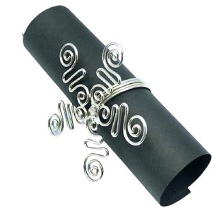 Anillo de hierro para servilletas, soporte de alta calidad, Decoración de mesa, novedad - Product Image 1