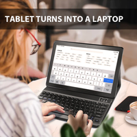 Touchpad Casing Keyboard Nirkabel, untuk Samsung Galaxy Tab A7 /A 10.1/Tab S7 /S6 Lite 10.4/Tab A 7 Lite 8.4