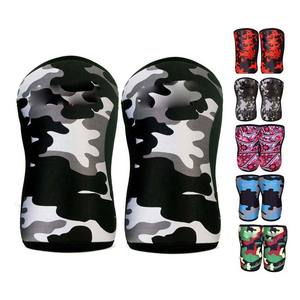 Marque privée de manchon de genou de 7mm de Squat de poids lourd des femmes pour la fonction de protection de dynamophilie de musculation d'haltérophilie de gymnastique - Product Image 1