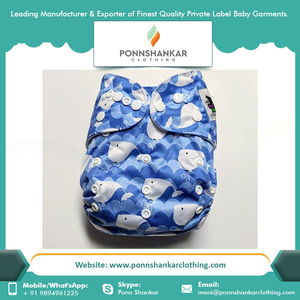 Reusable Baby Cloth Diaper Washable Baby Nappy Adjustable Cloth Diaper Cover - Product Image 3