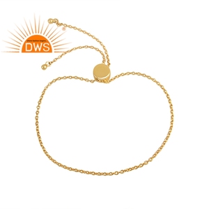 Handmade Gold Plated 925 Sterling <b>Silver</b> <b>Charm</b> Set Fancy <b>Bracelet</b> Jewelry Manufacturer - Product Image 1