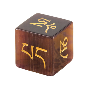Dés en agate de haute qualité, cube en pierre précieuse naturelle de couleur brune, cristal gravé, cube sculpté, pierre de prière tibétaine, dés personnalisés, grossiste - Product Image 6