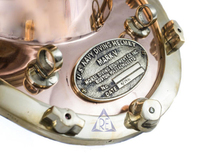 Casque de plongée antique en cuivre et laiton de la Royal Navy, modèle U.S. Navy Mark V, taille réelle 18 pouces, 100% fait main, forme ronde, décoration d'intérieur