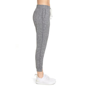 Logo personnalisé Pantalon de jogging plat à taille élastique pour femmes-Vêtements de sport et de fitness écologiques à séchage rapide - Product Image 3
