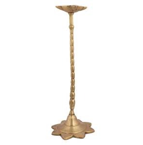 Main Traditionnel En Laiton Doré Fleur De Lotus Conception Lampe À Huile Diya Jyoti Deepak Home Decor Décoration SNP-2230 - Product Image 3