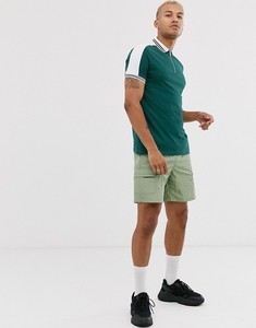 ขายส่งออกแบบ98% โพลีเอสเตอร์2% Elastane แขนสั้นที่มีลายที่กำหนดเองซิปเสื้อยืดโปโล - Product Image 4