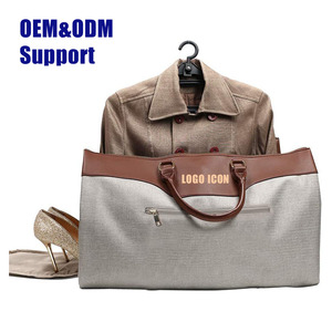 Bagaglio da lavoro notturno personalizzato di design 2 in 1 convertibile Weekender <span class=keywords><strong>Suti</strong></span> da viaggio pieghevole borsone indumento - Product Image 1