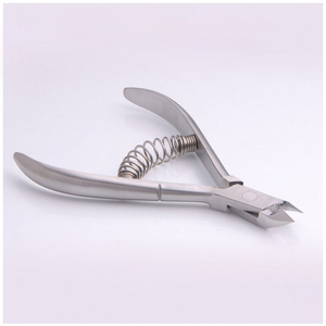 Pinzas para cutículas de estilo articulado de caja redonda de mandíbula de 6mm hechas de acero inoxidable quirúrgico libre de óxido de alto grado, suministros ecológicos para uñas - Product Image 3