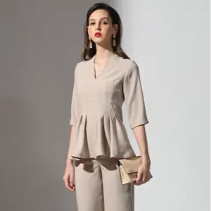 Sommer Elegante Kleidung für Damen Sexy Formal Length Damen-Sets mit individuellem Verpackungs material Baumwolle