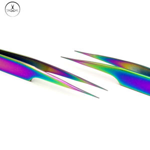 Pinzas de extensión de pestañas puntiagudas multicolores personalizadas, instrumentos de belleza de venta superior para uso en cejas, servicio OEM de Pakistán - Product Image 6