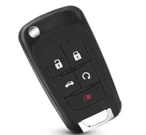 Kunci Mobil 5 Tombol 315 MHz, Kunci Pintar Cocok untuk Chevy 2010-2016 Camaro Chevrolet 2010-2016 Cruze Equinox Malibu