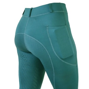 2024 Hot Selling Women High Quality Horse Riding <b>Equestrian</b> Silicone Riding Tights with Mobile phone pockets - Product Image 3