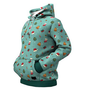 เสื้อฮู้ดผ้าคอตตอนผสมเสื้อฮู้ดผ้าคอตตอนพิมพ์ลายเองได้ผ้าโพลีเอสเตอร์100% สำหรับบุรุษ2025 - Product Image 2