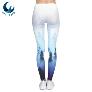 Custom Made Ladies Sport Yoga Leggings Knitted Gym Workout Fitness <b>Tights</b> Pant with Spandex & <b>Nylon</b> for Outdoor Sports & Running - Product Image 3