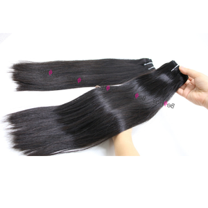 Perruque malaisienne lisse en forme d'os pour les cheveux humains, EXTENSION capillaire à os, longueur 28 pouces, prix de gros - Product Image 2