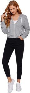 Ensemble survêtement deux pièces pour femme, avec capuche et pantalon de jogging, tenue de Sport, logo personnalisé, prix d'usine - Product Image 4