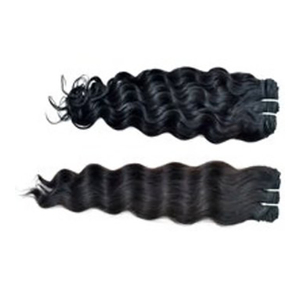 HAMDAAN IMPEX Paquet de cheveux indiens Remy vierges ondulés pour extensions et perruques Cheveux humains bruts d'Inde - Product Image 1