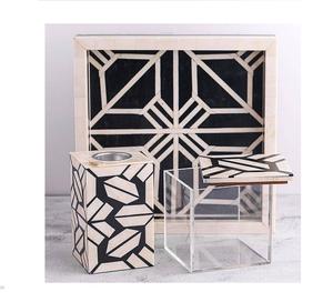 Style Arabe Ramadan Eid Cadeau Os Bakhoor Brûleur Résine Incrustation Plateau Coffret Arabe Mubkhar Oud Fabricant Qualité Religieux - Product Image 3