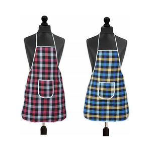 Gran oferta, recién llegado, delantal de cocina moderno, delantal largo de algodón 100% con logotipo privado - Product Image 1