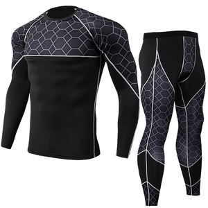 Wholesale Compression Pants Shirt Top Long Sleeve <b>Jacket</b> Set Suit Face Cover Gym Fitness Sets 5Pcs Men's <b>Workout</b> Clothes - Product Image 1
