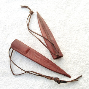 Medieval comiendo cuchillos hueso manejado comer cuchillo Medieval comer cuchillo con marrón Funda de cuero con hueso - Product Image 4